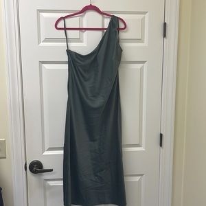 BHLDN Audrie Dress Midi Color Moss SZ 16